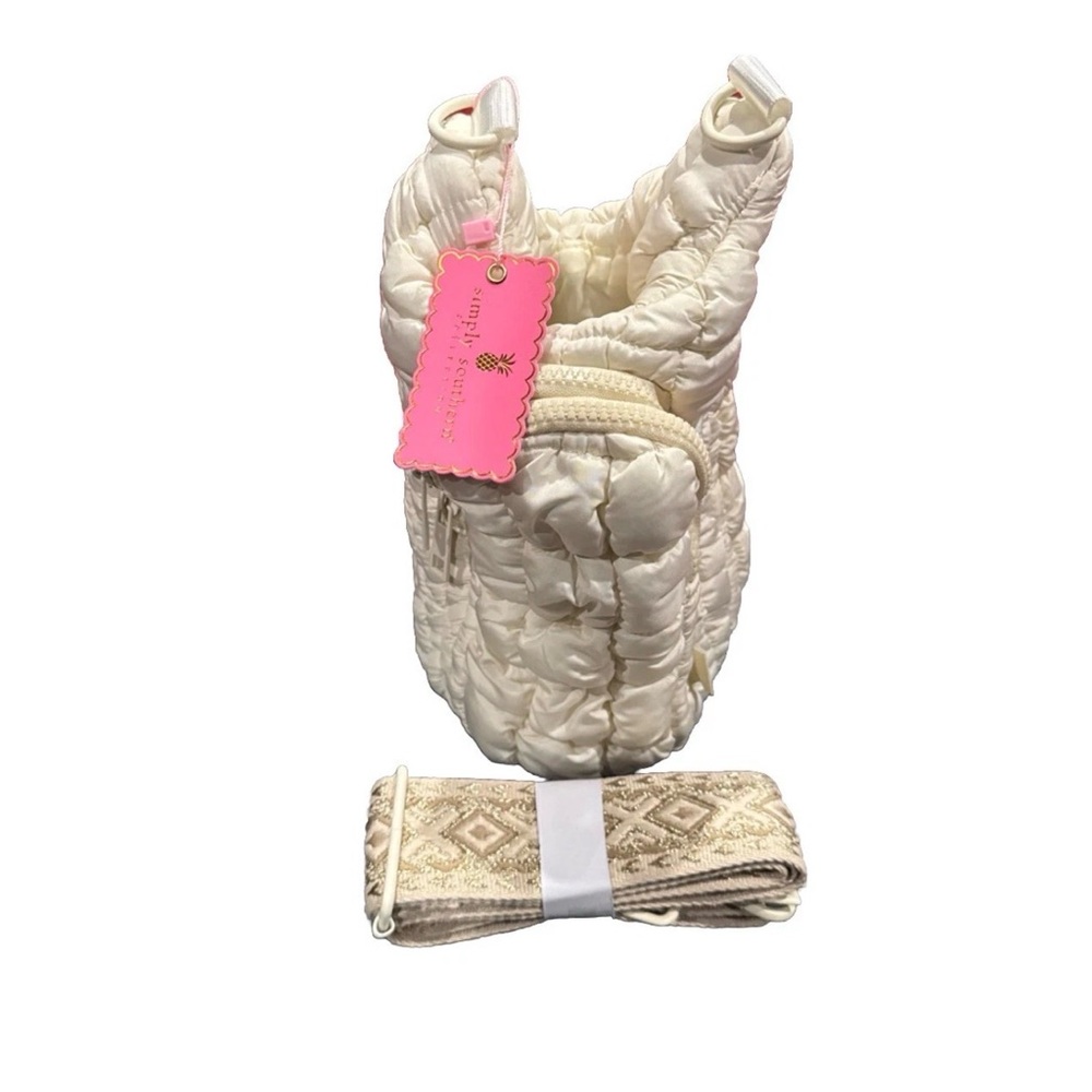 Simply Southern Bottle Holder  Puff Shoulder Crossbody Bag